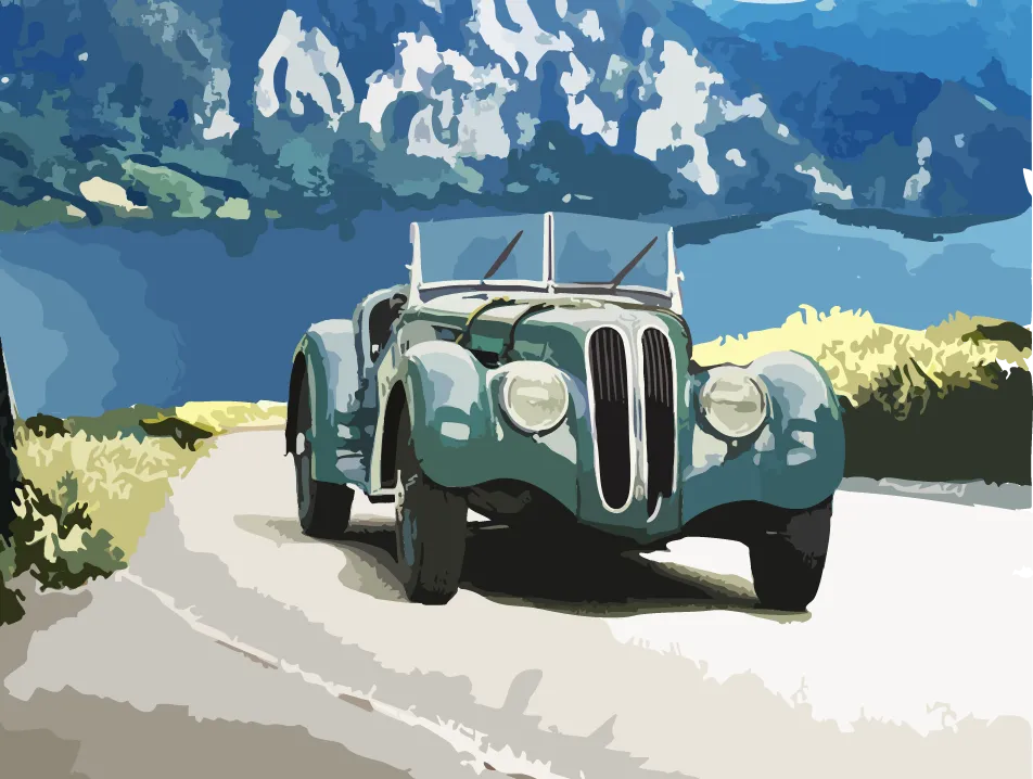 lions classic titelbild auto blau